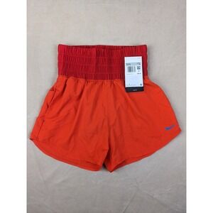 Nike XS Womens Shorts Running FJ1832-633 NWT Ultra High Waisted 4" Picante Red‎